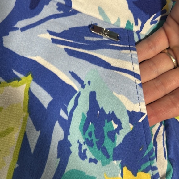 Rafaella Blue and Green Flor Skort NWOT - Picture 2 of 4